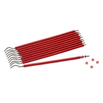 ELÁSTICO ORTODÔNTICO LIGADURA BENGALINHA ORTHOMETRIC C/1000 (VERMELHO-CRISTAL)