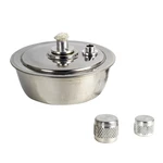 LAMPARINA INOX FAVA A ÁLCOOL A UNIDADE TAMANHO 60 ML