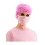 TOUCA SANFONADA EM TNT COR ROSA C/100UN PROTDESC