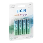 PILHA AA ALCALINA COM ALTA DURABILIDADE 4UN ELGIN ENERGY