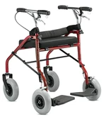ANDADOR 4 RODAS COM ASSENTO JAGUARIBE/ VERMELHO (VERMELHO)