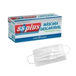 MÁSCARA TRIPLA COM ELASTICO 50UN SSPLUS (VERDE)