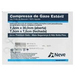COMPRESSA DE GAZE 13 FIOS EST 7,5X7,5 SAFE C/05UN NEVE