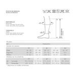 MEIA COMPRESSIVA SUPPORTLINESOFT PF 3/4 18-22MMHG AD VENOSAN (M-PRETO)
