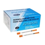 SERINGA P/ INSULINA 01ML 13X0,3MM (30G) C/100UN SOLIDOR