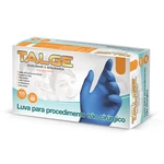 LUVA NITRÍLICA AZUL SEM PÓ CAIXA C/100UN TALGE (G(9))