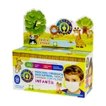 MÁSCARA INFANTIL CIRÚRGICA TRIPLA BRANCA C/50UN ORTHO PAUHER
