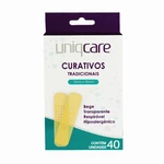 CURATIVO TRANSPARENTE BEGE 19X76MM C/40UN UNIQCARE