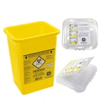 COLETOR RESÍDUOS PERFUROCORT POLIETILE AMARELO DESCARPACK