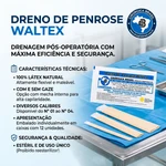 Dreno de penrose sem gaze WALTEX.