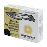LÂMINA DE BISTURI AÇO INOXIDÁVEL DESCARTÁVEL 100UN DESCARPACK (N°23) LÂMINA DE BISTURI AÇO INOXIDÁVEL DESCARTÁVEL 100UN DESCARPACK (N°23)