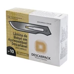 LÂMINA DE BISTURI AÇO INOXIDÁVEL DESCARTÁVEL 100UN DESCARPACK (N°10) LÂMINA DE BISTURI AÇO INOXIDÁVEL DESCARTÁVEL 100UN DESCARPACK (N°10)