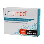 LÂMINA DE BISTURI EM AÇO CARBONO ESTÉRIL DESCARTÁVEL N°11 UNIQMED