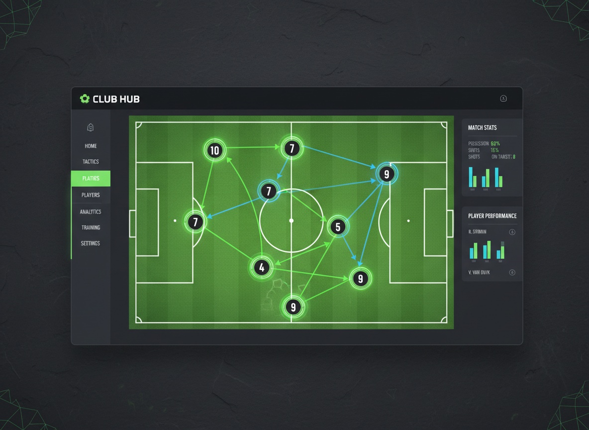 Dashboard de gestión de club