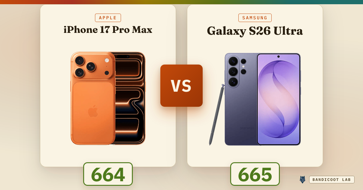Apple iPhone 17 Pro Max vs Samsung Galaxy S26 Ultra