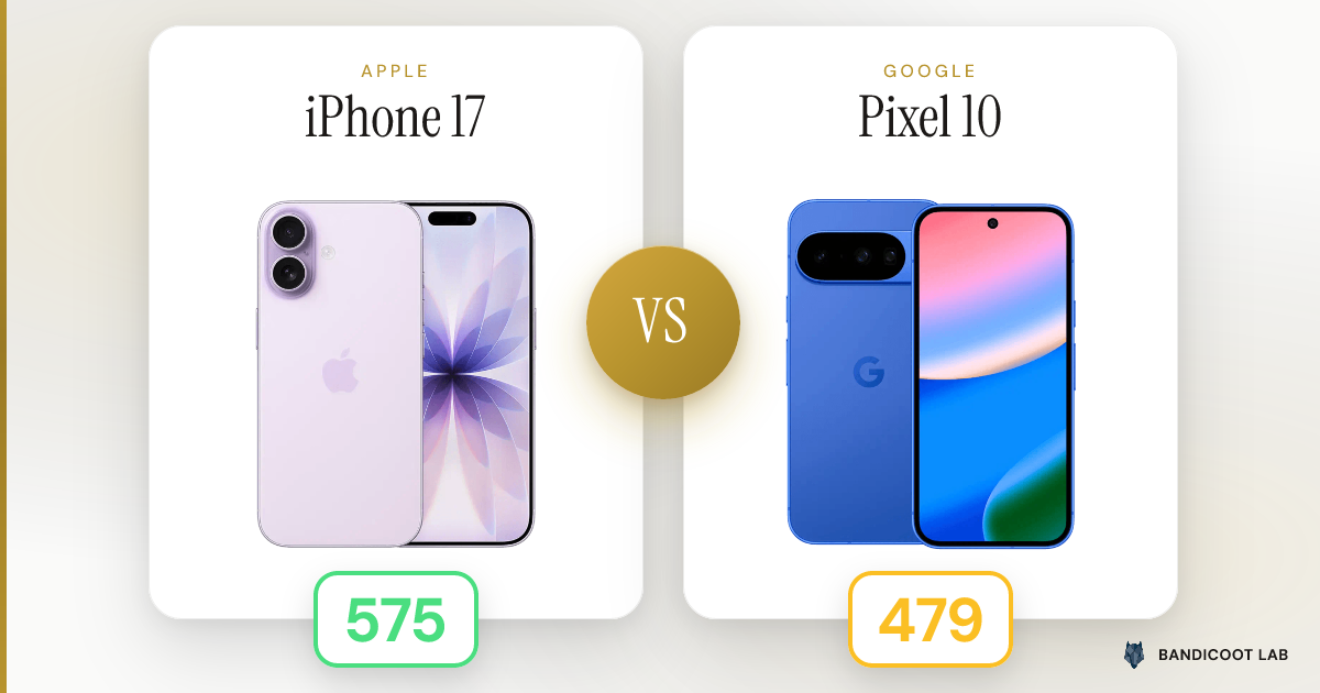 Apple iPhone 17 vs Google Pixel 10