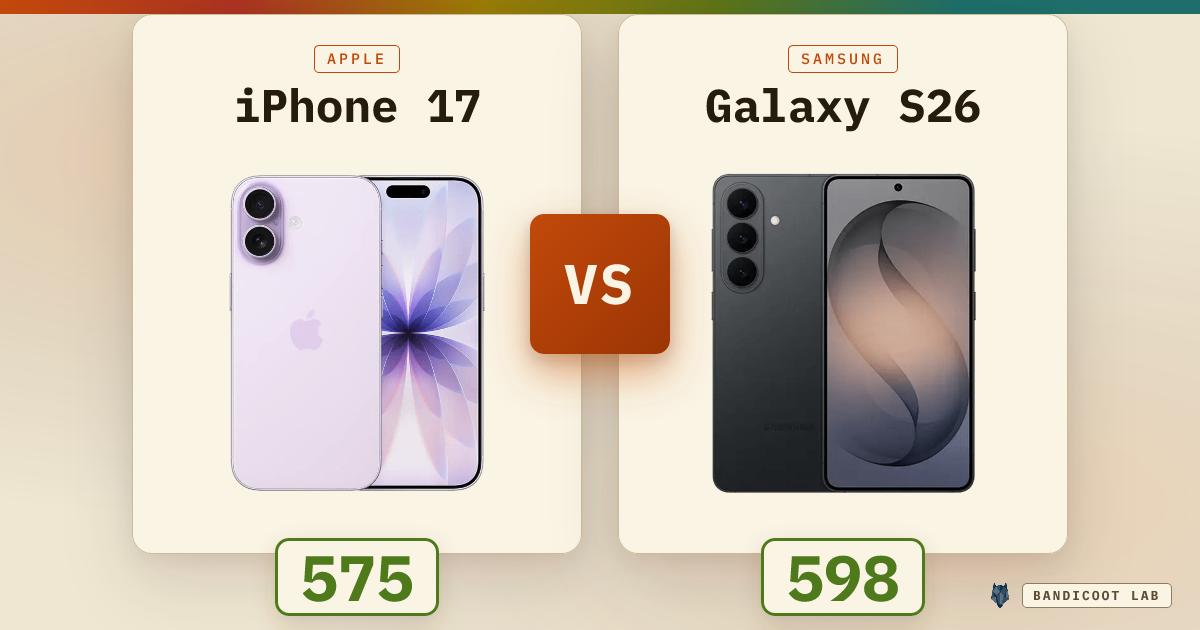 Apple iPhone 17 vs Samsung Galaxy S26