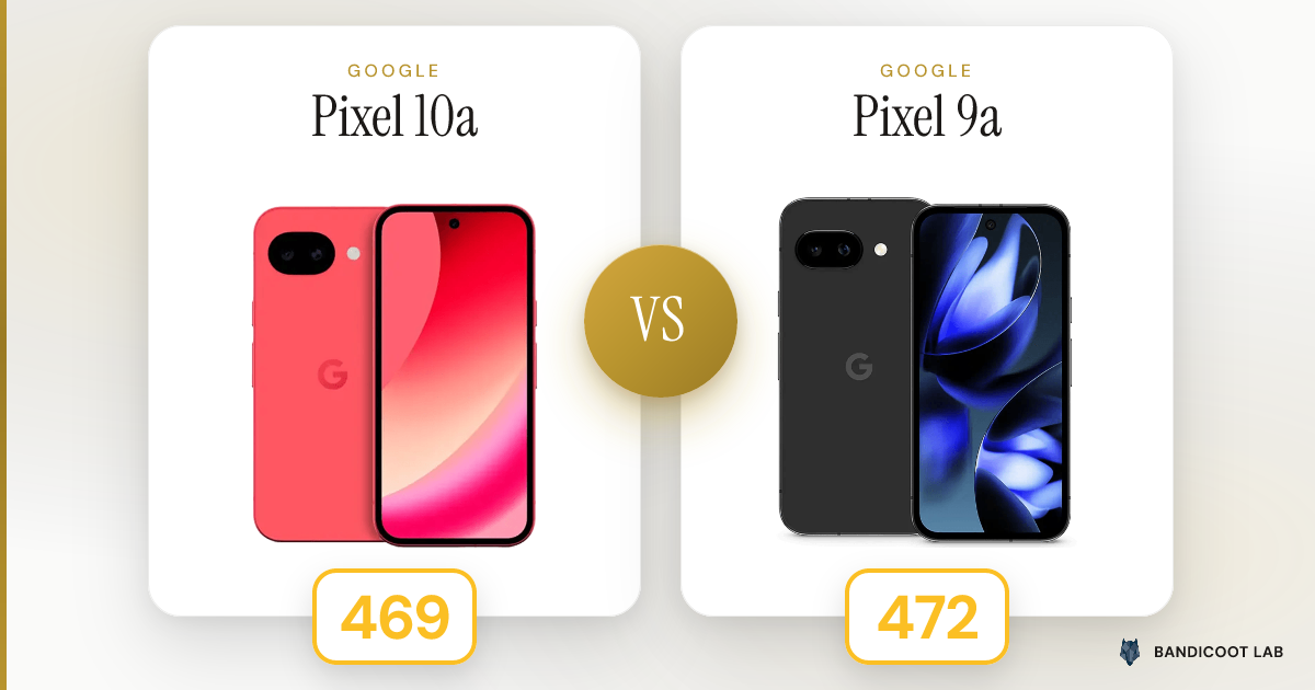 Google Pixel 10a vs Pixel 9a
