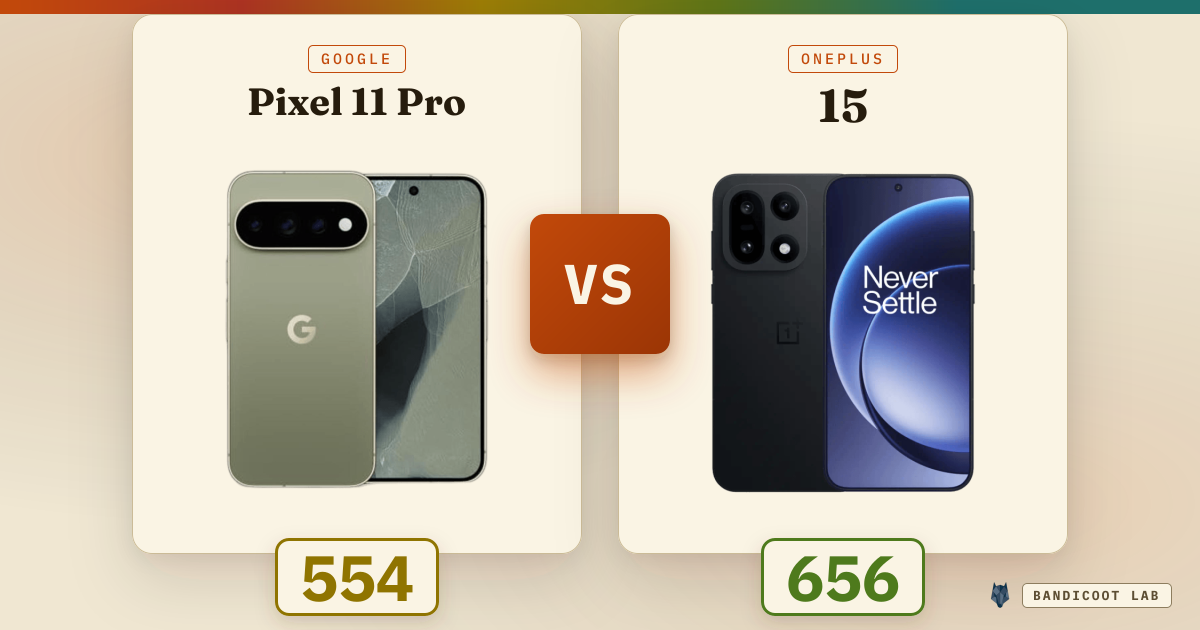 Google Pixel 11 Pro vs OnePlus 15