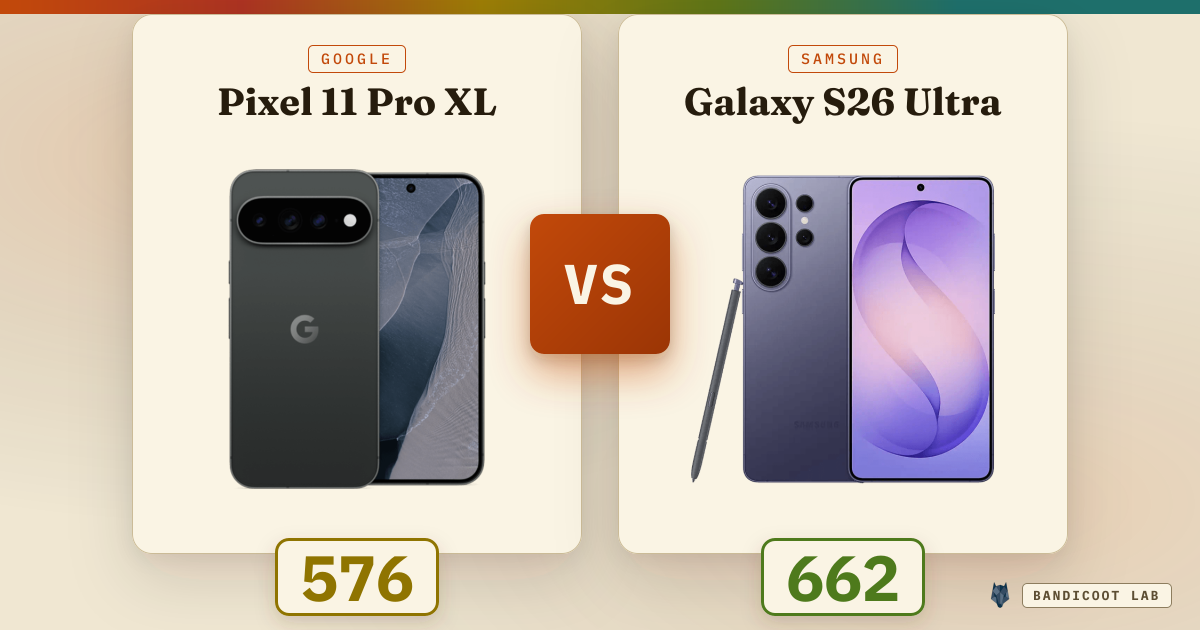 Google Pixel 11 Pro XL vs Samsung Galaxy S26 Ultra
