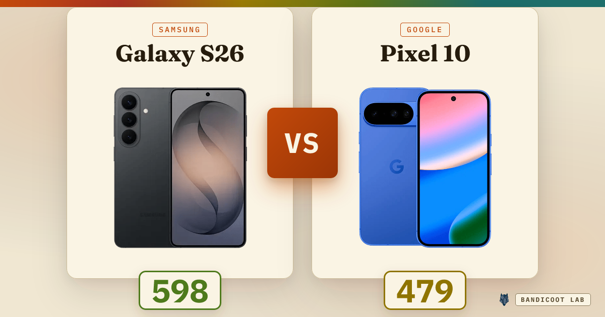 Samsung Galaxy S26 vs Google Pixel 10