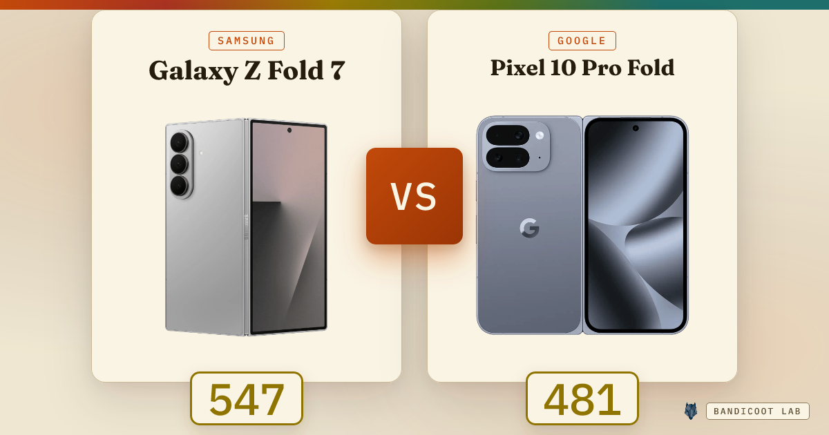 Samsung Galaxy Z Fold 7 vs Google Pixel 10 Pro Fold
