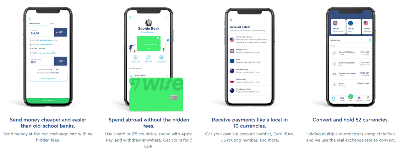 Wise app boasts a wide selection of amazing features.