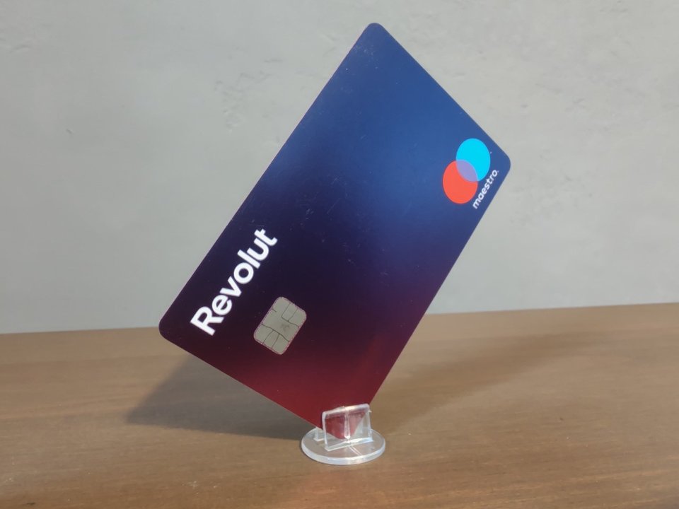 Revolut debit card we used when testing
