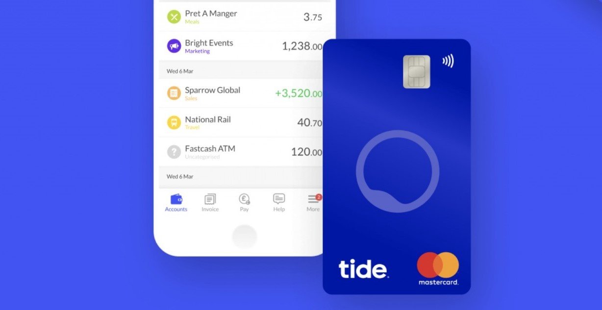 Tide bank is a new business challenger bank from the UK.