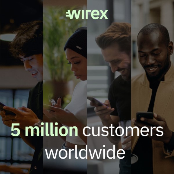 Image: Wirex reports hitting 5 million users