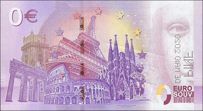 Coin [object Object] Fantasy Euro Souvenir backprint