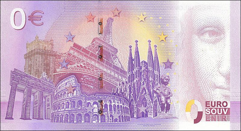 Coin [object Object] Fantasy Euro Souvenir backprint