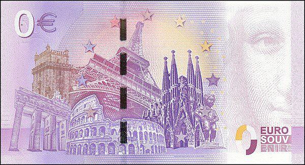 Coin [object Object] Fantasy Euro Souvenir backprint