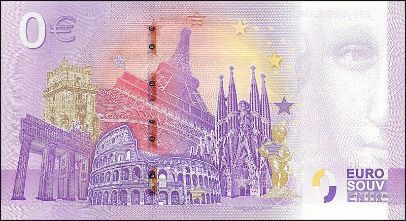 Coin [object Object] Fantasy Euro Souvenir backprint