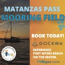 The Town of Fort Myers Beach proudly operates and maintains the Matanzas Harbor Municipal Mooring Field. The field boasts 70 mooring balls available for public rental year-round, and accommodates vessels up to 48 feet in length. The mooring field is located east of the Sky Bridge between San Carlos and Estero Islands in Matanzas Pass. For recreational cruisers, the Fort Myers Beach Mooring Field is a wonderful destination. Coming ashore at the Town’s dinghy dock puts boaters in walking distance to beaches, restaurants, shopping, nightlife, and public transportation. Mooring ball rental fees are $13/day or $260/month. All renters MUST register with Matanzas Inn upon arrival. The dinghy dock is available for public use to tie up dinghies 10’ or less (no overnight tie-ups). The dock is located beneath the Sky Bridge between Matanzas Inn Restaurant and the public fishing pier. 