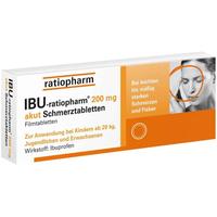 IBU ratiopharm IBU-ratiopharm® 200 mg akut Schmerztabletten