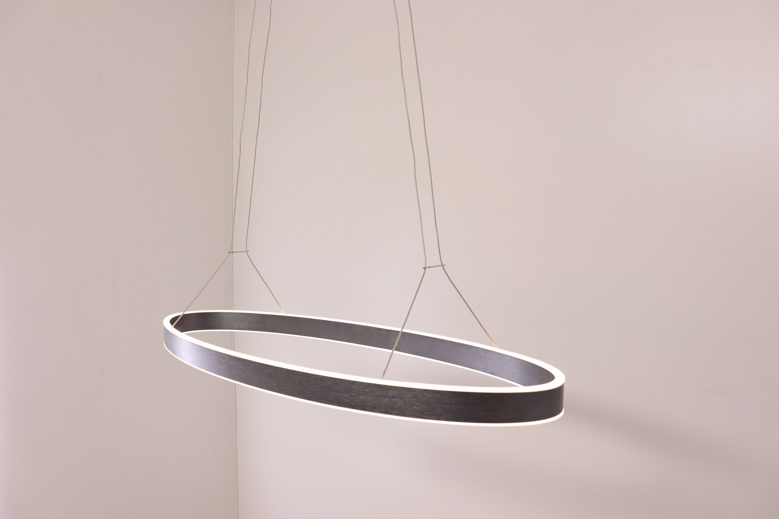 Het beste Net zo Rijden Design hanglamp | Ovaal 90-35cm | mat alu