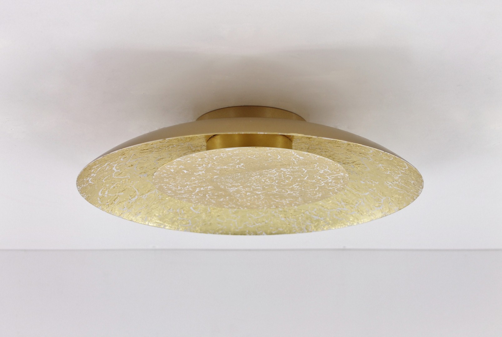 Plafondlamp / Wandlamp LED goud rond 34,5cm 39059 Plafondlamp / Wandlamp LED goud rond 34,5cm 39059