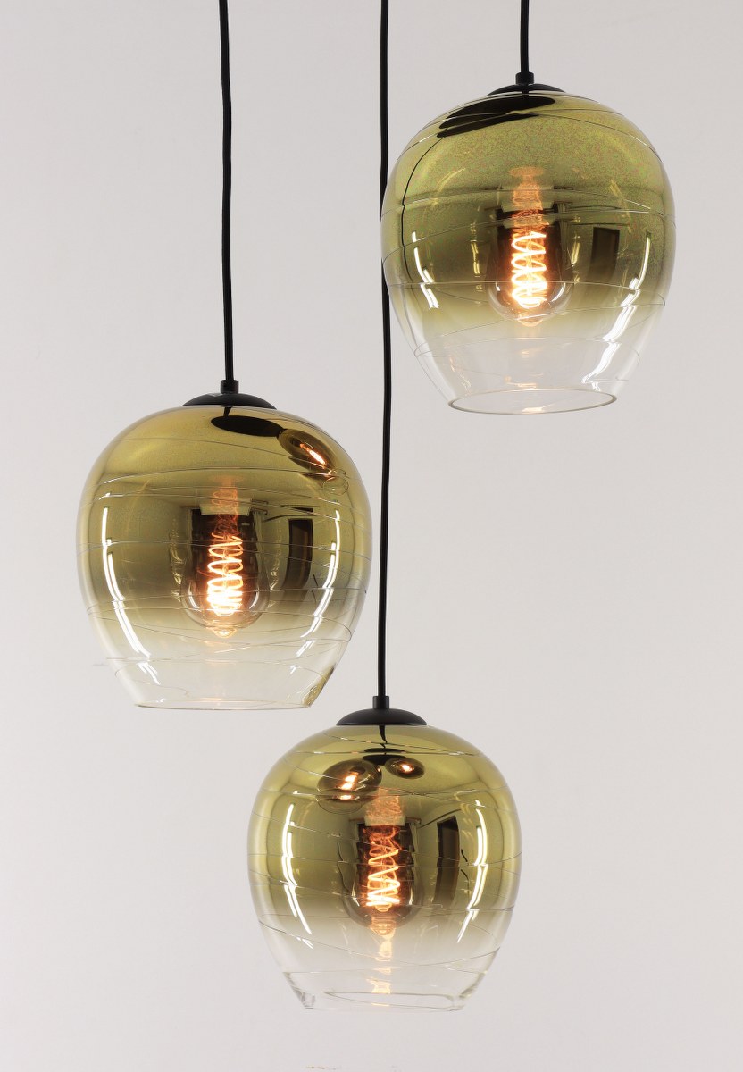 Hanglamp 3lichts | rond | gold shine 50048 Hanglamp 3lichts | rond | gold shine 50048