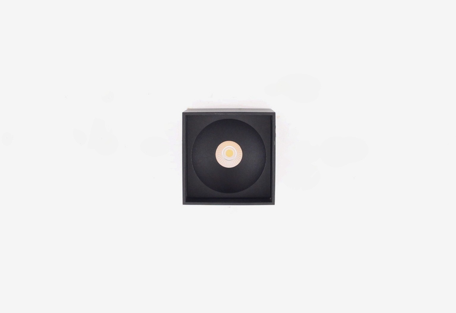 Opbouwspot zwart vierkant LED 41203 Opbouwspot zwart vierkant LED 41203