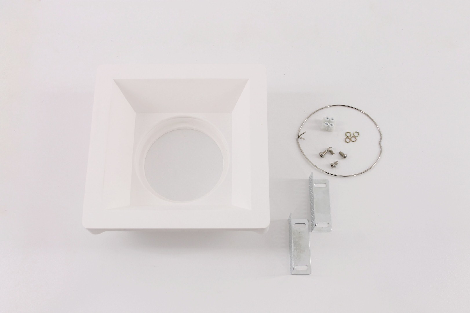 Trimless inbouwspot wit vierkant 16 x 16 cm 41832 Trimless inbouwspot wit vierkant 16 x 16 cm 41832