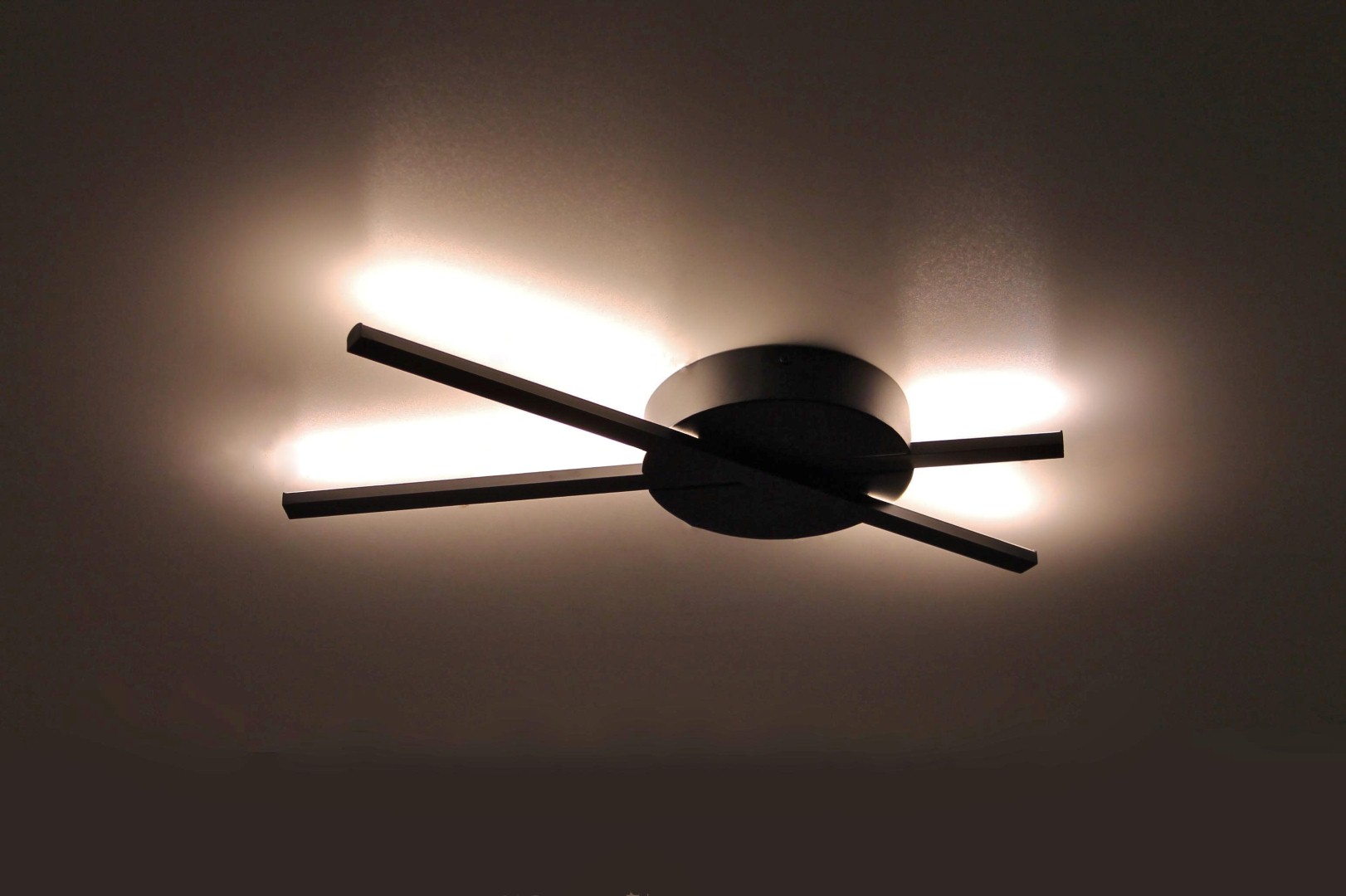 Plafondlamp LED strak zwart 53cm 42452 plafond Plafondlamp LED strak zwart 53cm 42452 plafond