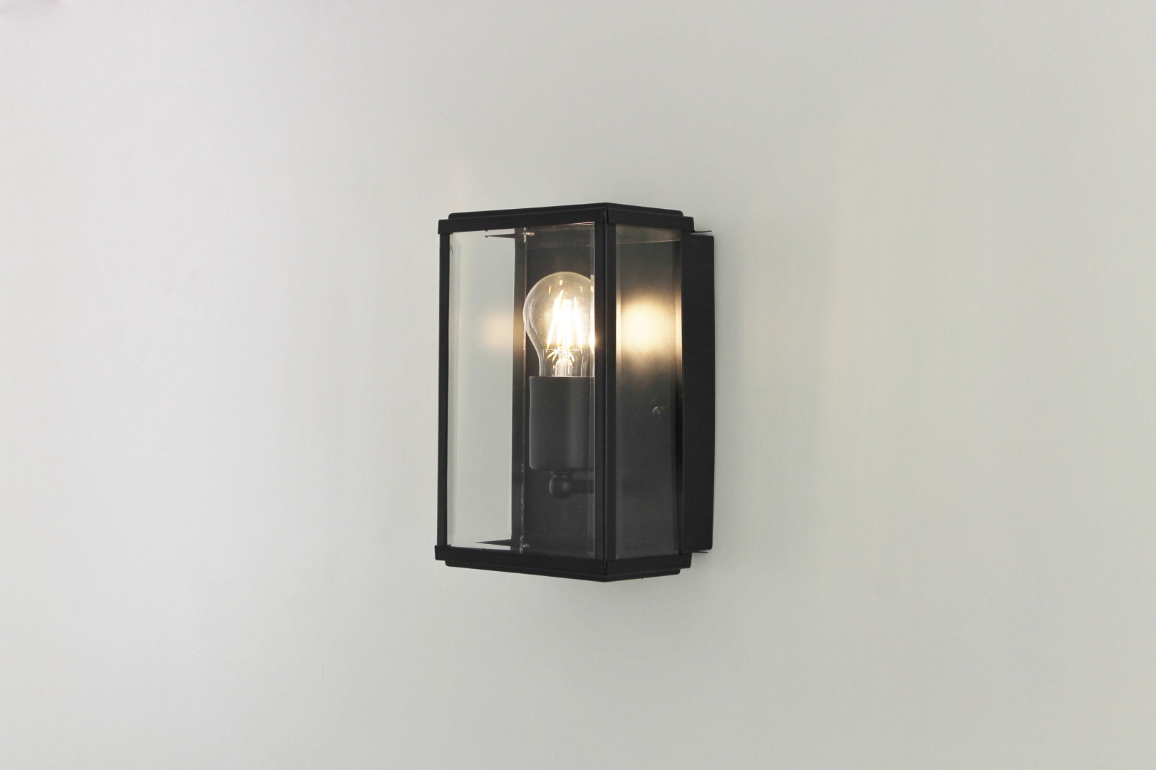 Buiten wandlamp rechthoek zwart 32627 Buiten wandlamp rechthoek zwart 32627