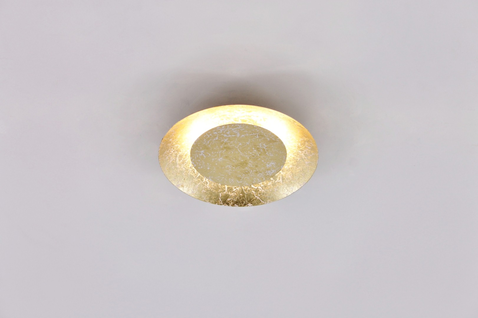 Plafondlamp / Wandlamp LED goud rond 21,5cm 39058 Plafondlamp / Wandlamp LED goud rond 21,5cm 39058