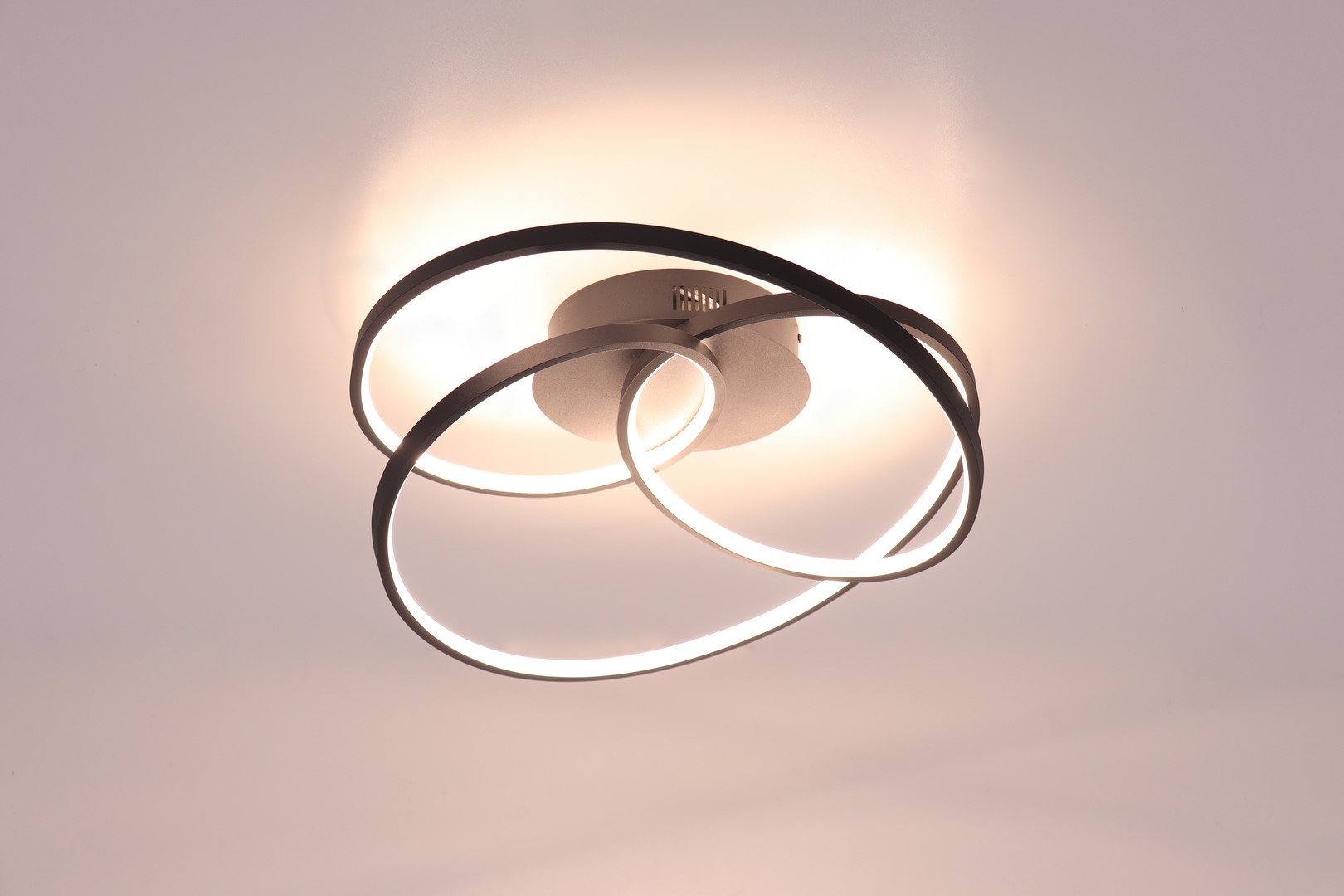 kalkoen Aandringen Knooppunt Moderne design plafondlamp LED | zwart | geïntegreerde dimmer 3standen