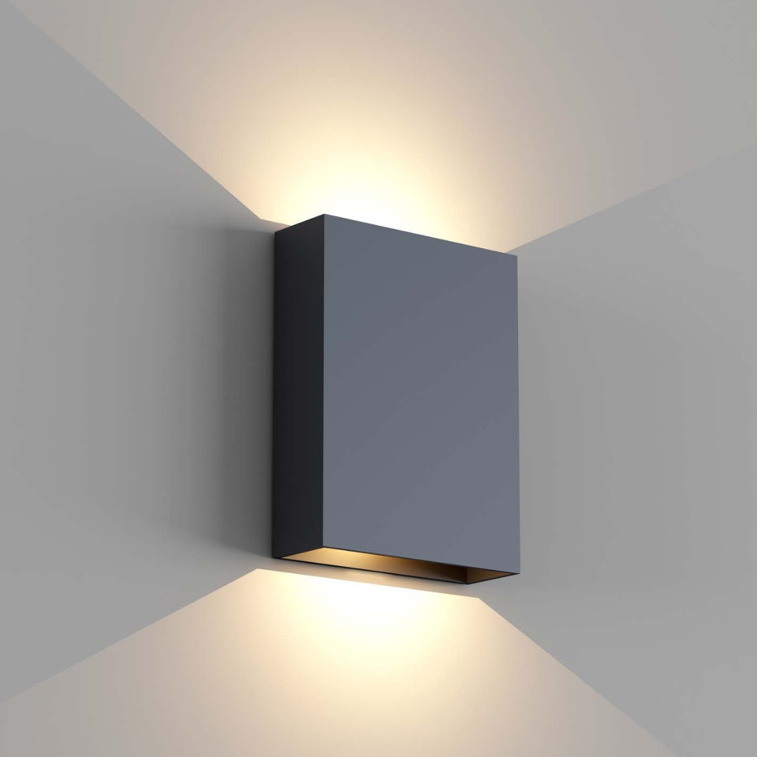 Wandlamp Memphis Zwart - Up & Down LED SW10274 Wandlamp Memphis Zwart - Up & Down LED SW10274