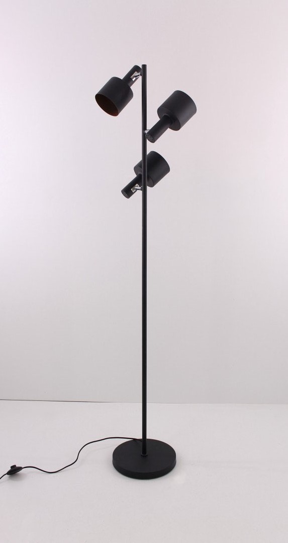 Vloerlamp zwart/ goud met 3 lampen 41194 Vloerlamp zwart/ goud met 3 lampen 41194