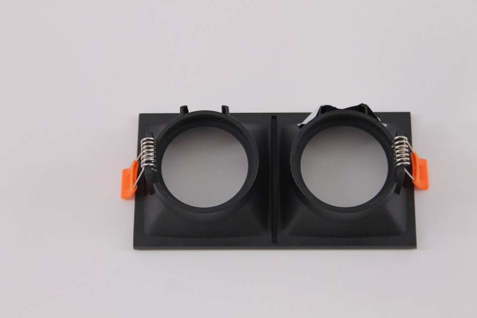 Inbouwspot rechthoek zwart 2-lichts 15 x 7,5 cm 42732 Inbouwspot rechthoek zwart 2-lichts 15 x 7,5 cm 42732