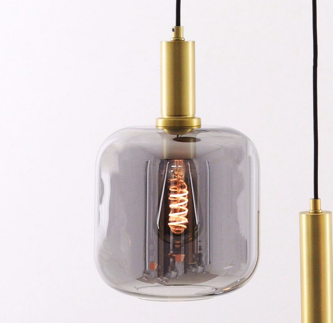 Hanglamp/Videlamp 5-lichts smoke 43120 Hanglamp/Videlamp 5-lichts smoke 43120