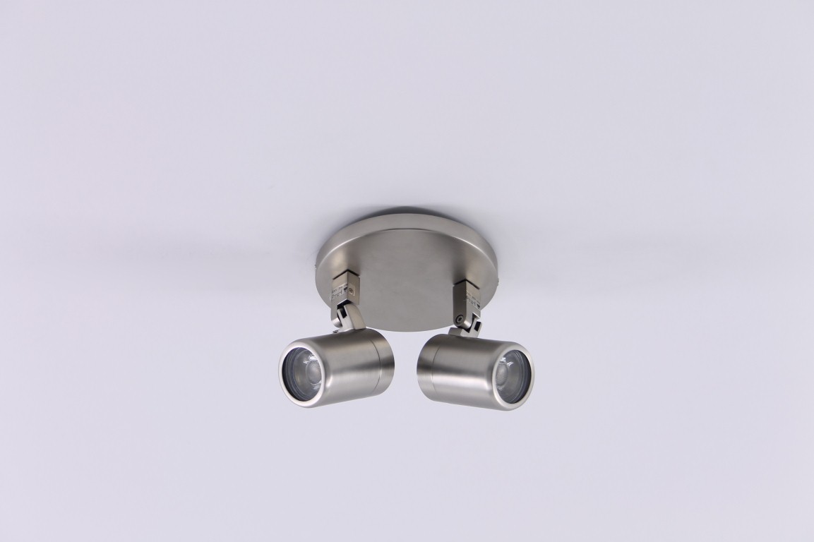Opbouwspot rvs 2-lichts IP44 37737 Opbouwspot rvs 2-lichts IP44 37737